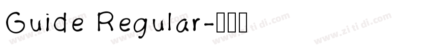 Guide Regular字体转换